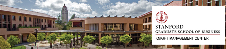 Stanford Graduate School of Business Knight Management Center