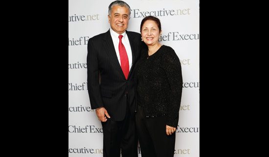 Bausch & Lomb’s Fred Hassan with his wife, Noreen