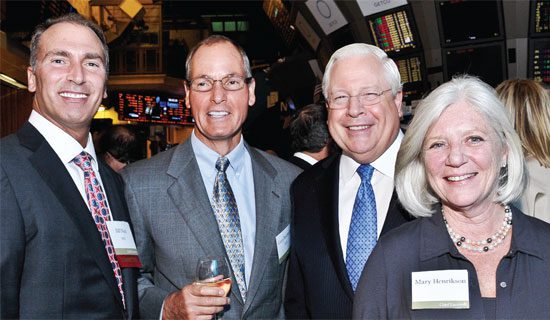 NCR’s Bill Nuti, NCR’s Gary Daichendt and MetLife’s C. Robert Henrikson with his wife, Mary