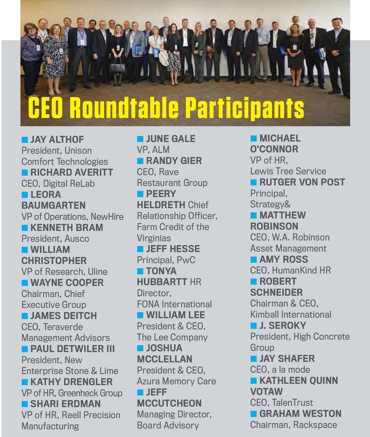 CEO Roundtable 1