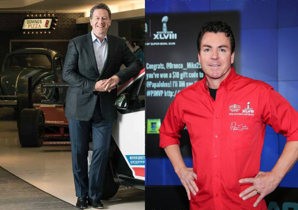 A tale of two pizza CEOs: Patrick Doyle at Domino's and Papa John Schnatter