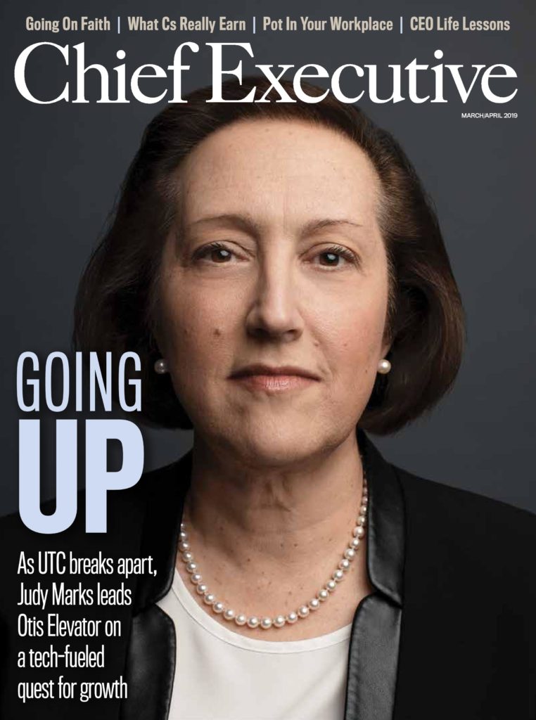 As UTC breaks apart, Otis Elevator CEO Judy Marks shares her plan to lead the 166-year-old company into a technology-forged future. 