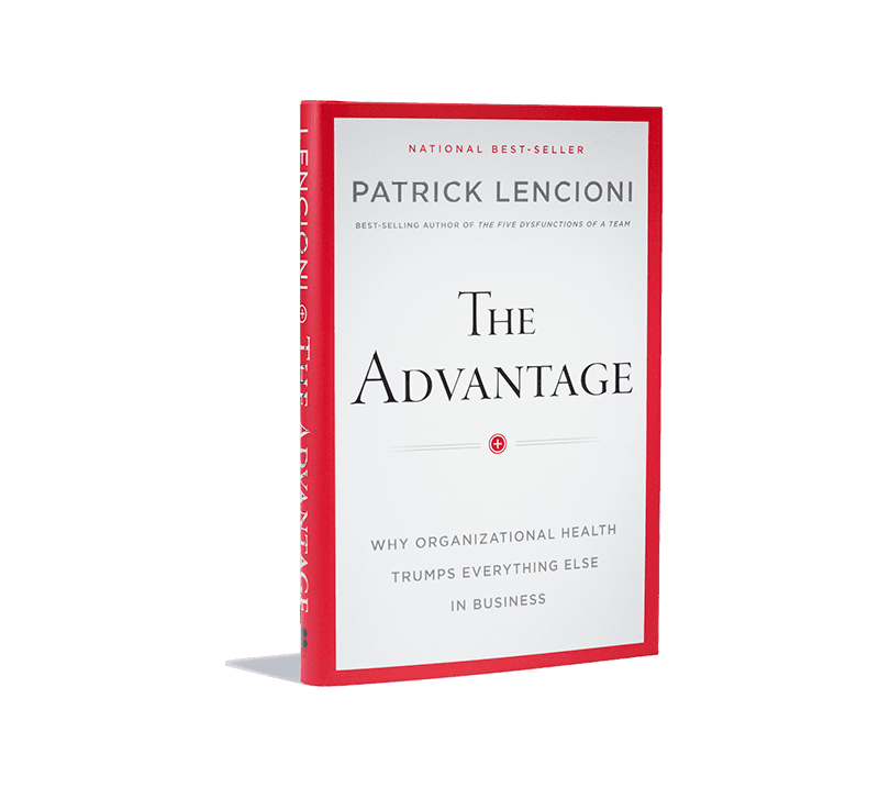 "The Advantage" white and red book cover