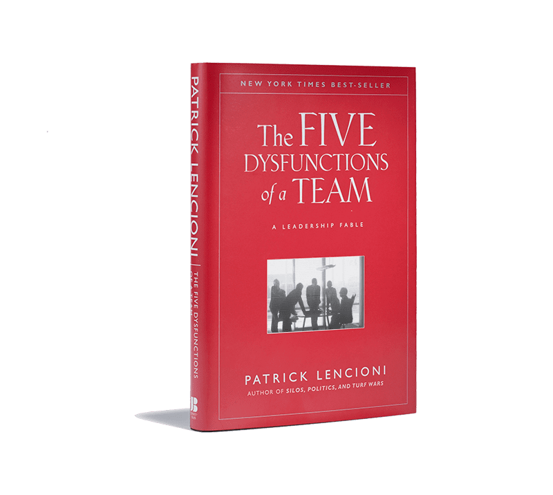 "The Five Dysfunctions of a team" red book cover