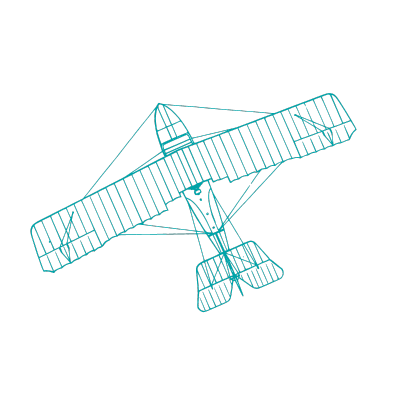 airplane outline illustration