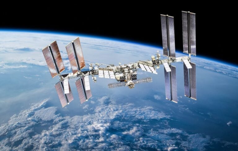 Satellite above Earth