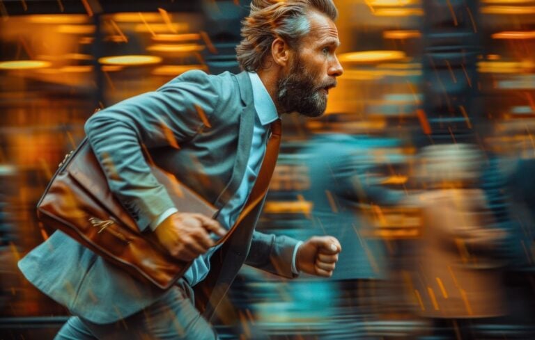 Executive running