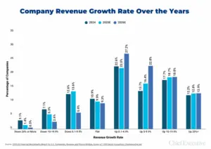 Company revenue growth over the years chart