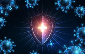 Futuristic immune system protection from infectious coronavirus covid-19 disease