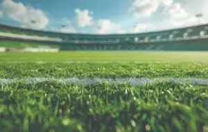 Grass baseball field