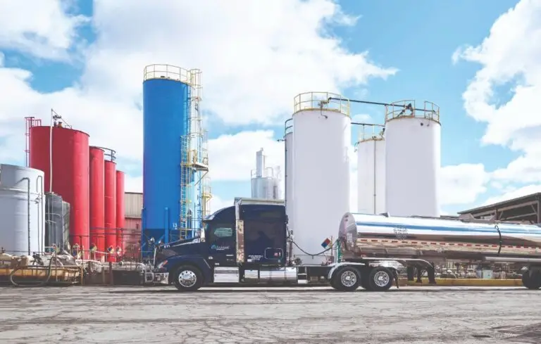 Trucks and chemical silos